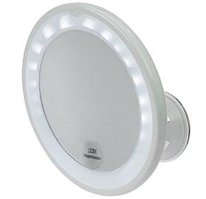 Kosmetex Spiegel mit LED Beleuchtung 10-fach Zoom